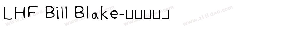 LHF Bill Blake字体转换